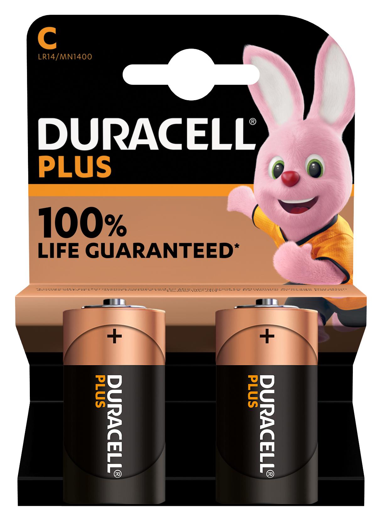 Duracell Mn1400 P2 +/pwr Battery, C, Alkaline, 1.5V