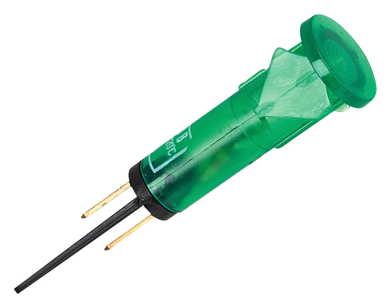 Multicomp Pro Mp008570 Neon Indicator, Green, 10mm, Dome, 250V