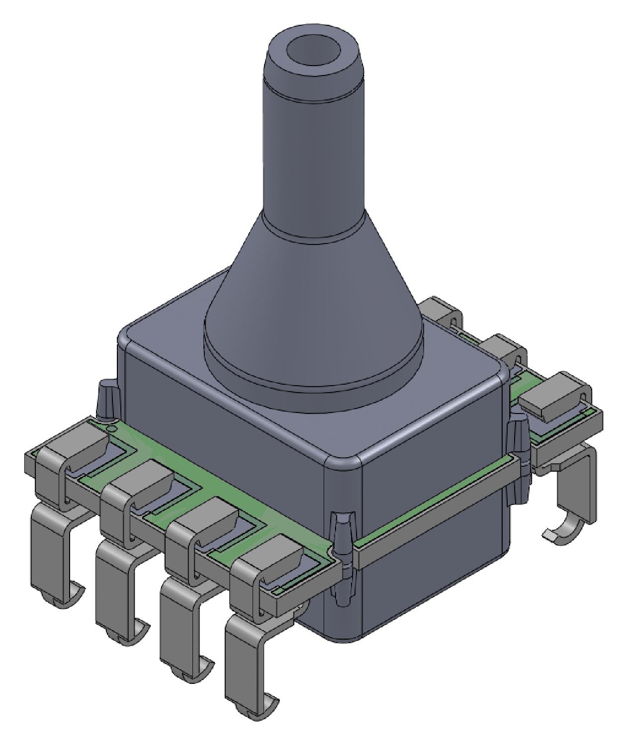 Amphenol All Sensors Elvh-100G-Hknj-C-N2A4 Pressure Sensor, 100Psi, Gauge, I2C