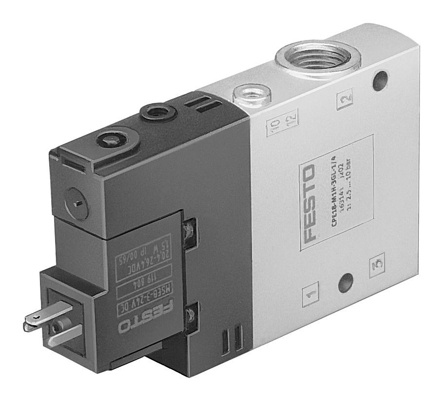 Festo 163789 Cpe18-M3H-3Gls-1/4 Solenoid Valve