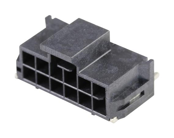 Molex 105405-1212 Connector, R/a Hdr, 12Pos, 2Row, 2.5mm, Smt