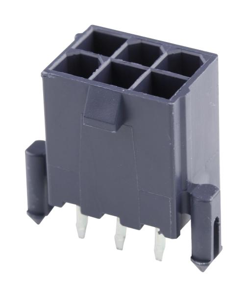 Molex 172447-0006 Connector, Hdr, 6Pos, 2Row, 4.2mm, Th