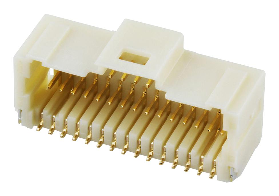 Molex 203566-3007 Connector, R/a Hdr, 30Pos, 2Row, 1mm, Smt