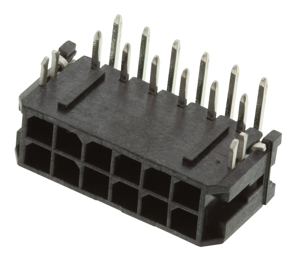 Molex 43045-1221 Connector, R/a Header, 12Pos, 2Row, 3mm