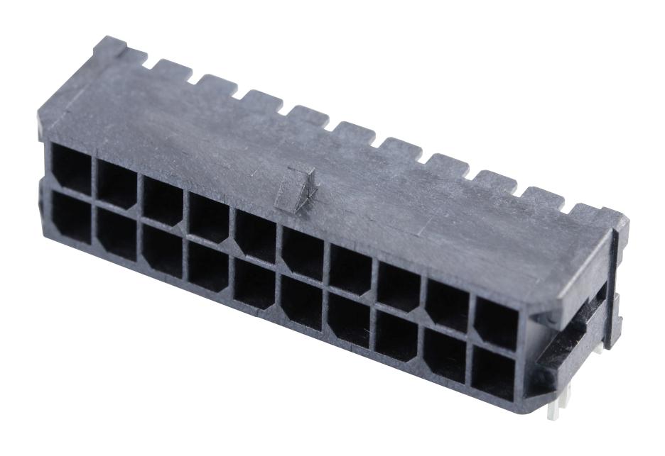 Molex 43045-2006 Connector, R/a Hdr, 20Pos, 2Row, 3mm, Smt