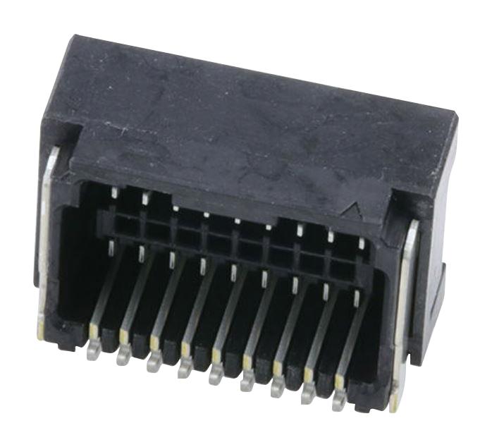 Molex 505448-1871 Connector, R/a Hdr, 18Pos, 2Row, 1.25mm, Smt