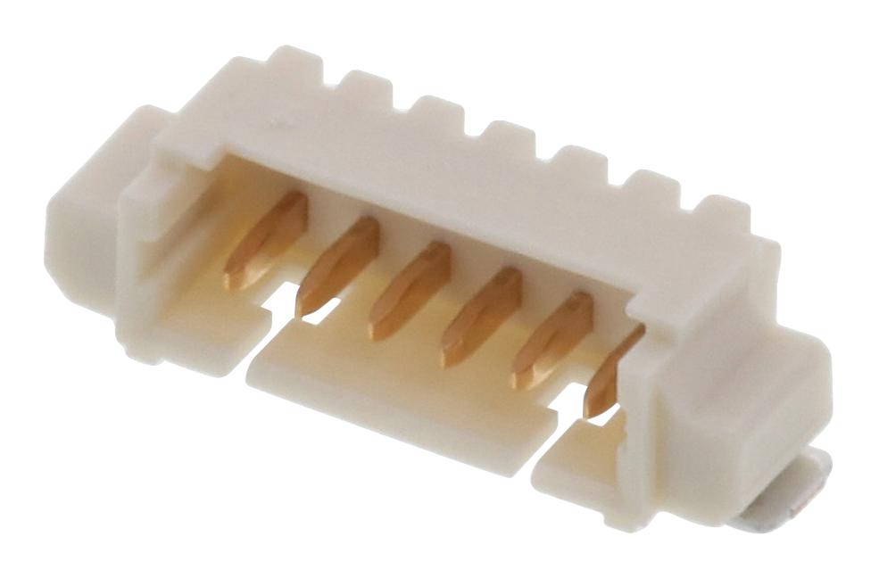 Molex 53261-7006 Connector, R/a Hdr, 6Pos, 1Row, 1.25mm, Smt