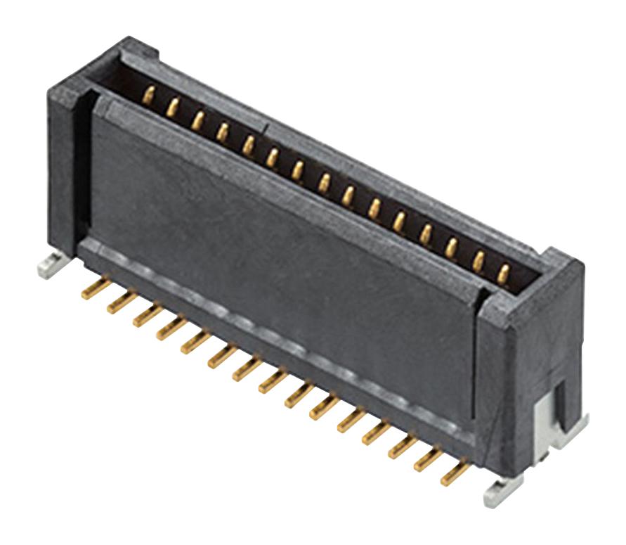 Molex 203955-0203 Mezzanine Connector, Rcpt, 20Pos, 2Row, 0.4mm