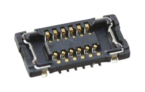 Molex 503548-1222 Mezzanine Connector, Rcpt, 12Pos, 2Row, 0.4mm