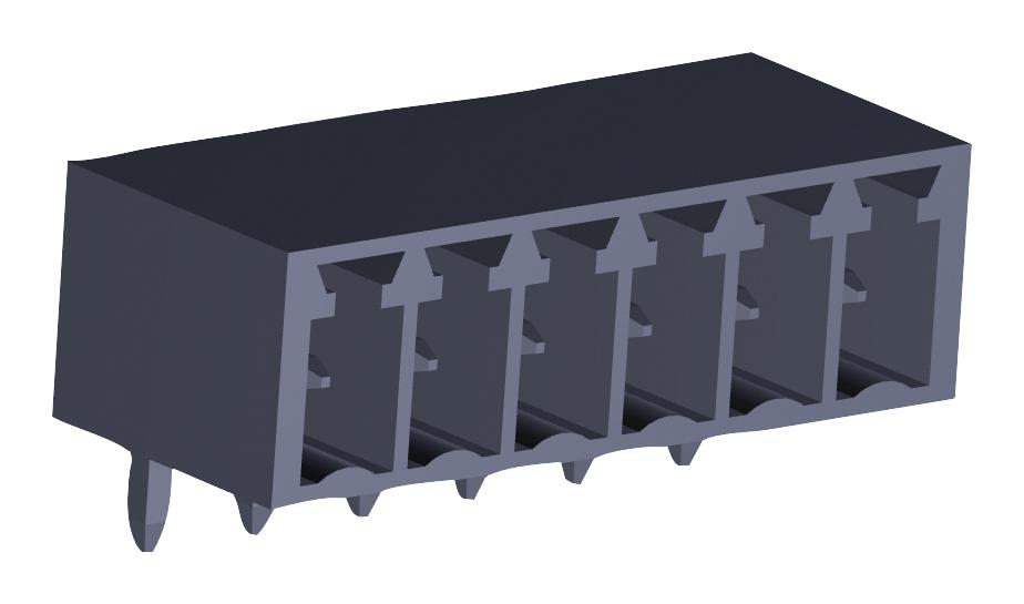 Molex 39502-1006 Terminal Block, R/a Header, 6Pos, Th