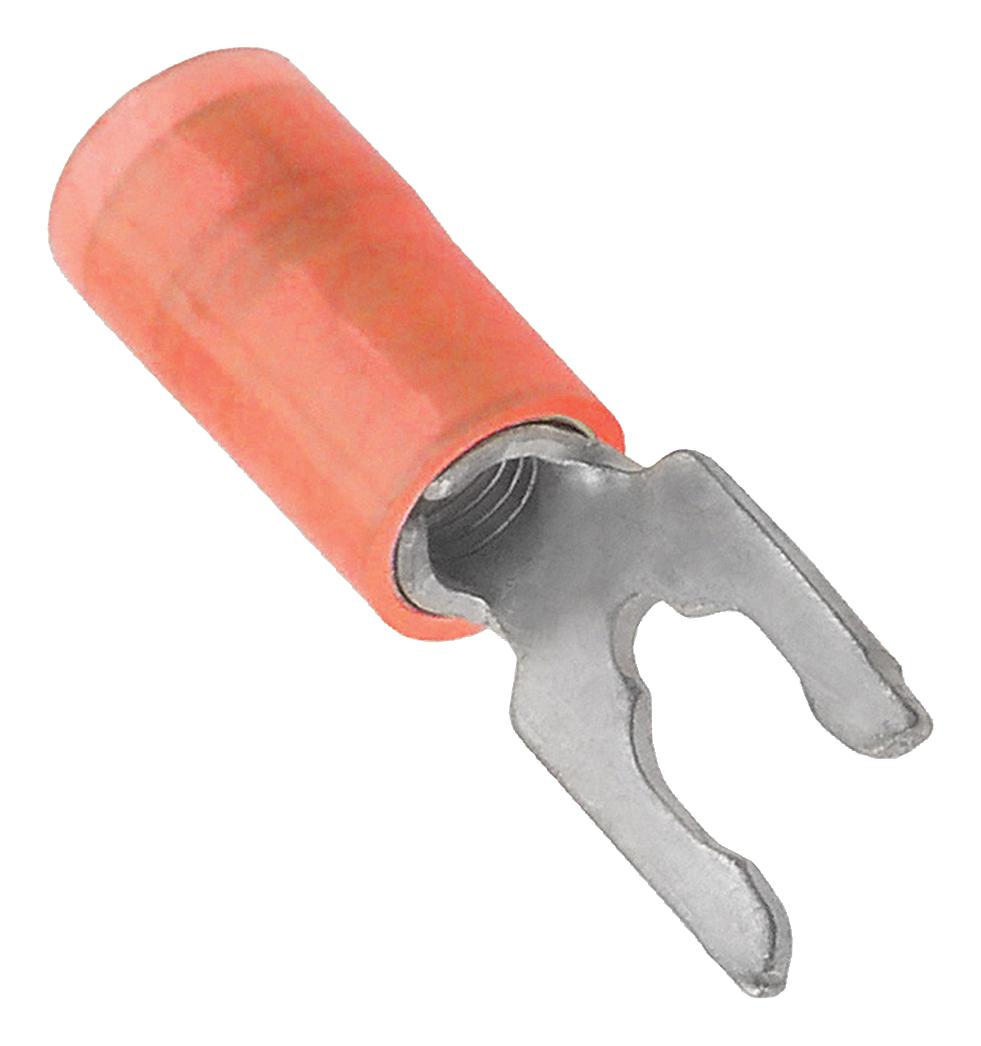 Molex/partner Stock 19115-0007 Spade Tongue Terminal, M3, Red, 22-18Awg