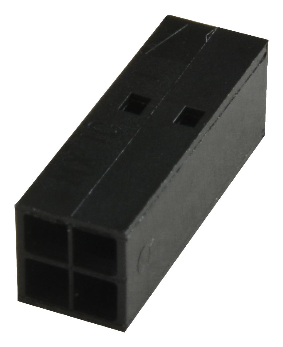 Molex 22-55-2041 Connector Housing, Rcpt, 4Pos, 2.54mm