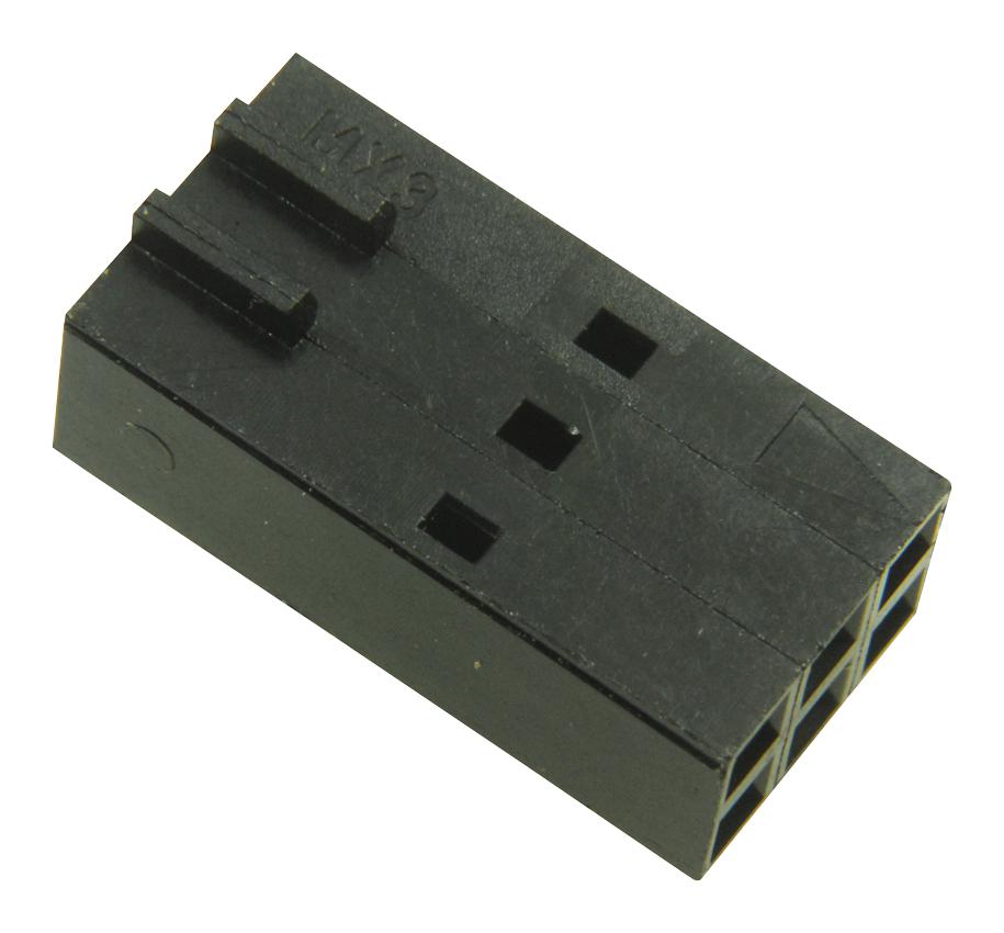 Molex 22-55-2063 Connector Housing, Rcpt, 6Pos, 2.54mm