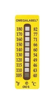 Omega Tl-10-290-30 Label, Non-Reverse Strip, 10Pt, 193Deg C