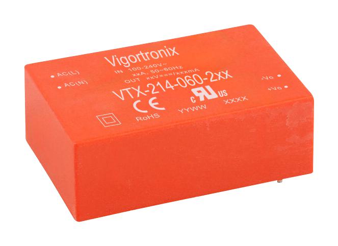 Vigortronix Vtx-214-060-248 Power Supply, Ac-Dc, 48V, 1.25A