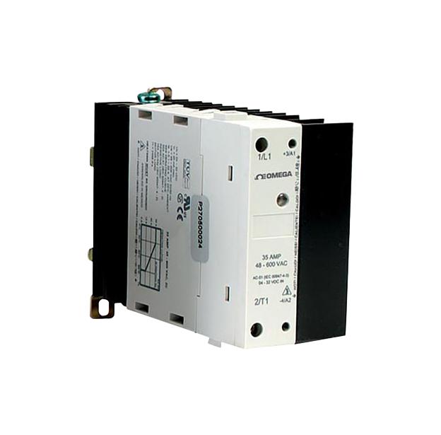 Omega Ssrdin600Dc20 Solid State Relay, 20A, 600Vac, Din Rail