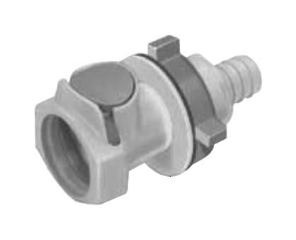 Omega Ft-Hfcd168-12 Quick Coupling, 1/2 Barb, Polypropylene