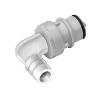 Omega Ft-Hfcd238-12 Quick Coupling, 1/2 Barb, Polypropylene