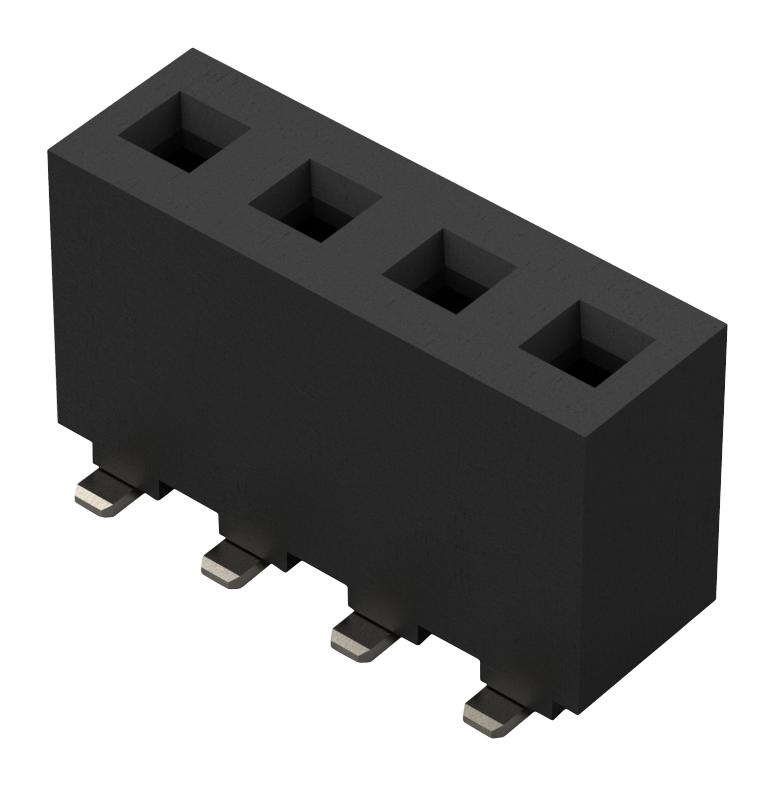 Gct Bh015-04-C-E Connector, Rcpt, 4Pos, 1Row, 3.96mm, Smt