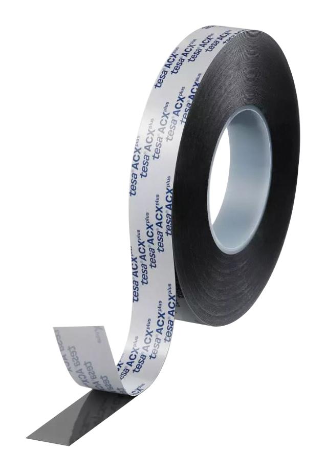 Tesa 07072-00002-22 Tape, Black, 25mm X 25M