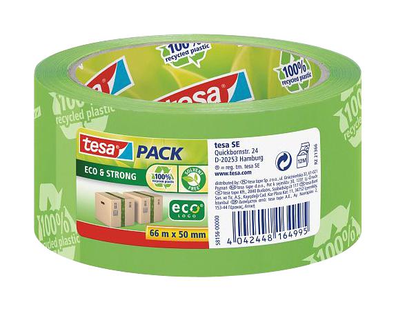 Tesa 58156-00000-00 Tape, Green, 50mm X 66M