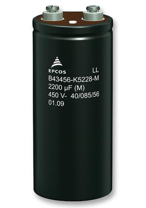 EPCOS B43456A9688M000 Capacitor, 6800Îf, 400V, Alu Elec, Screw