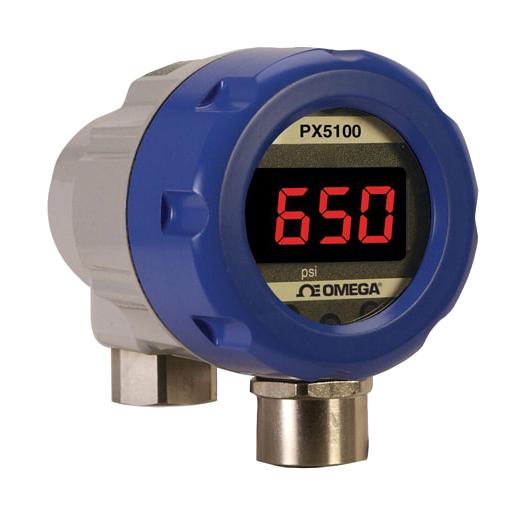 Omega Px5100-1.5Kgi Pressure Sensor, 1500Psi, Gauge, Current