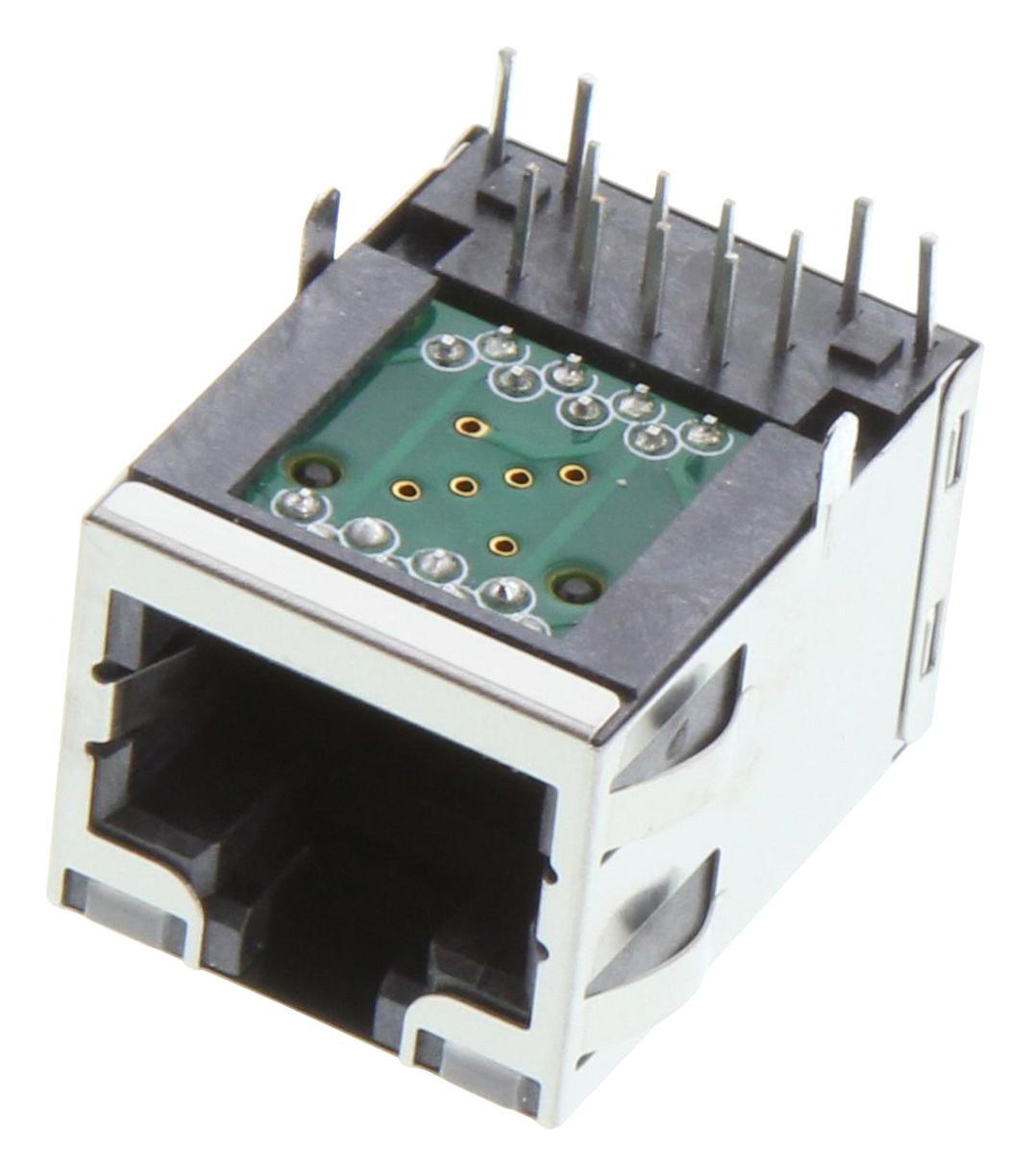 Amphenol Communications Solutions Rje1A18854A1 Rj45 Connector, R/a Jack, 8P8C, 1Port, Th