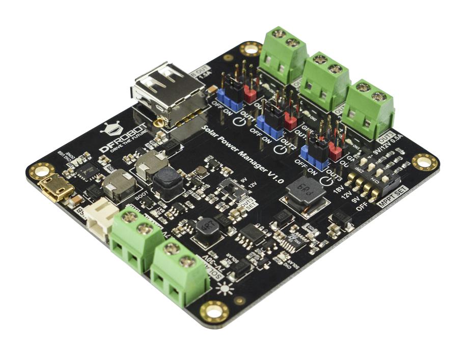 DFRobot Dfr0535 Solar Power Manag Module, Solar Panel