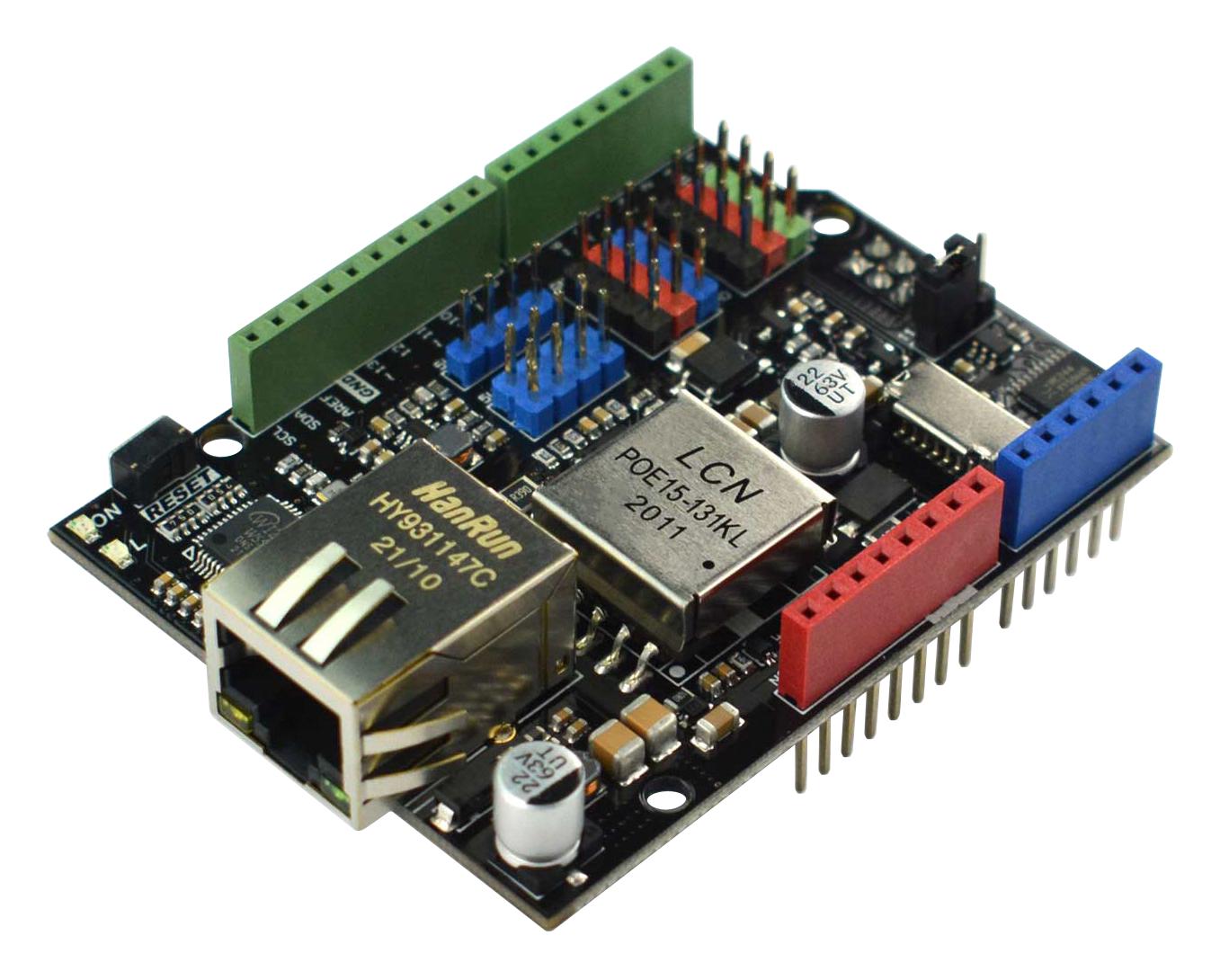 DFRobot Dfr0850 Ethernet And Poe Shield, Arduino Board