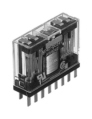 Panasonic Nc4D-Dc12V Power Relay, 4Pdt, 12Vdc, Socket