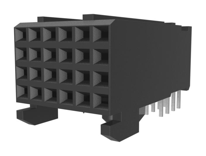 Amphenol Communications Solutions 89035-102Lf Backplane Connector, Rcpt, 24Pos, 4Row, 2mm