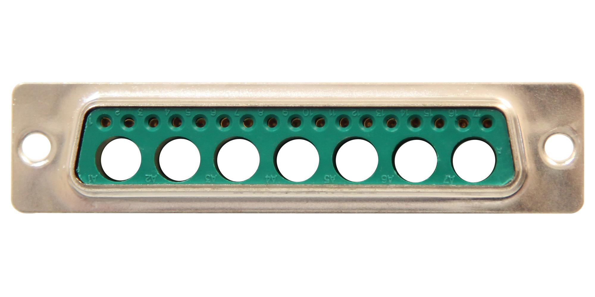 Amphenol Communications Solutions Dc21Wa4Sa00Lf Combo D-Sub Connector, Rcpt, Dc-21Wa4/sldrcup