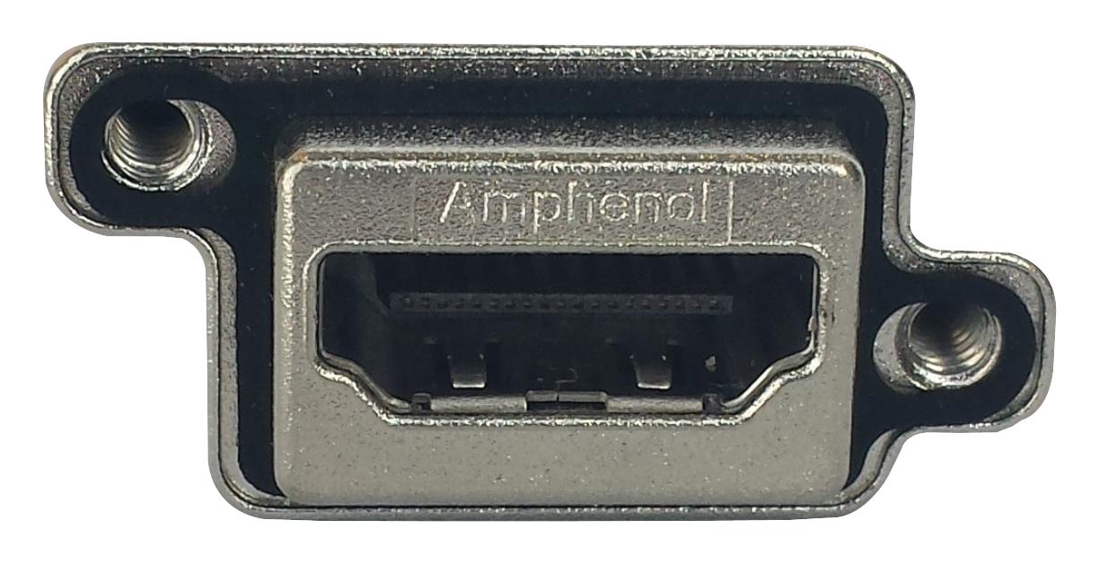 Amphenol Communications Solutions Mhdra11130 Hdmi Connector, R/a Rcpt, 19Pos, Panel