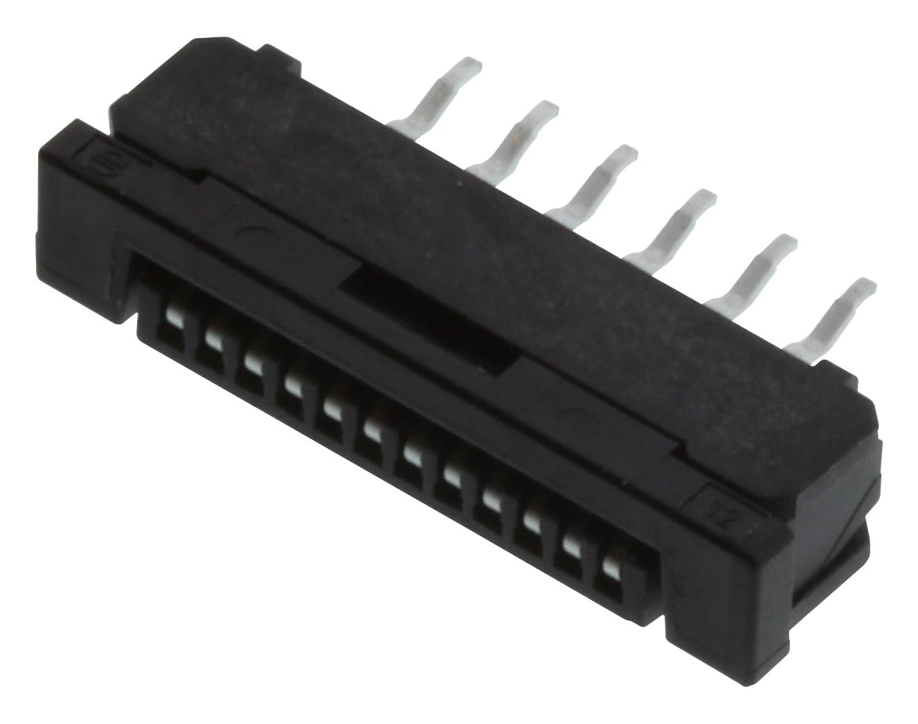 Amphenol Communications Solutions Slw12S-1C7Lf Connector, Ffc/fpc, Rcpt, 12Pos, 1Row, 1mm