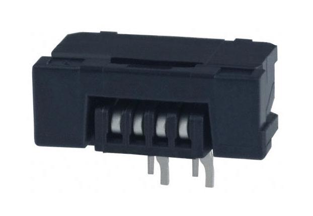 Amphenol Communications Solutions Slw4R-1C7Lf Connector, Ffc/fpc, Rcpt, 4Pos, 1Row, 1mm