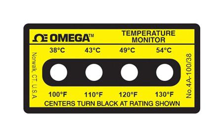 Omega 4C-400-30 Label, Strip, Black On White