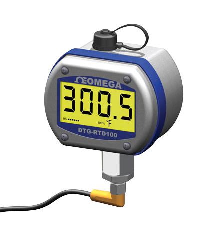 Omega Dtg-Rtd100-1/8-400-E Thermometer, Digital, -51 To 538 Deg C