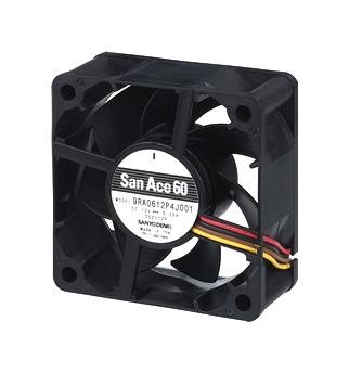 Sanyo Denki 9Ra0612P4J001 Dc Axial Fan, 60mm, 38.8Cfm, 0.35A, 12V