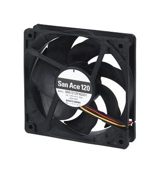 Sanyo Denki 9Ra1224P4G001 Dc Axial Fan, 120mm, 130Cfm, 0.28A, 24V