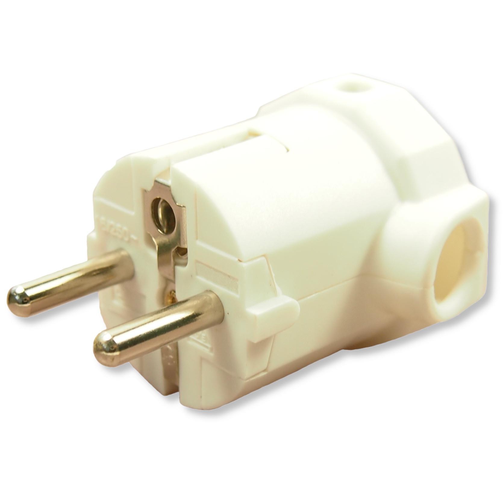 Multicomp Pro Mp008772 Connector, R/a Schuko Plug, 16A/250V, White