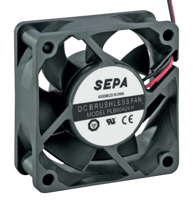 Sepa Plb60A24A24Se16A Dc Fan, 60mm, 4500Rpm, 24V, 0.06A