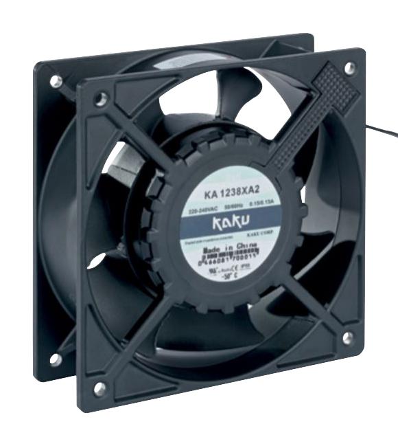 Sepa Ka1238Xa2Bmt-Mg-Box Ac Fan, Ball, 120mm, 2500Rpm, 230V/0.23A