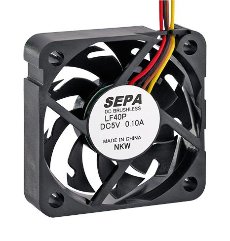 Sepa Lf40P12Pse00A Dc Fan, 40mm, 7500Rpm, 12V, 0.05A