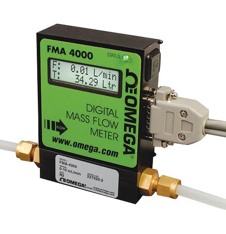 Omega Fma-4103 Flow Meter, 10Ccm, 1/4 Comp, 500Psi