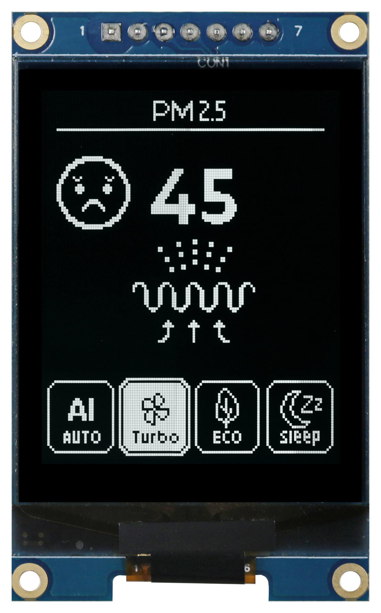 Midas Displays Mdob160128Dv-Ws Oled Module, Cob, Spi, 160X128Pixel, 3V