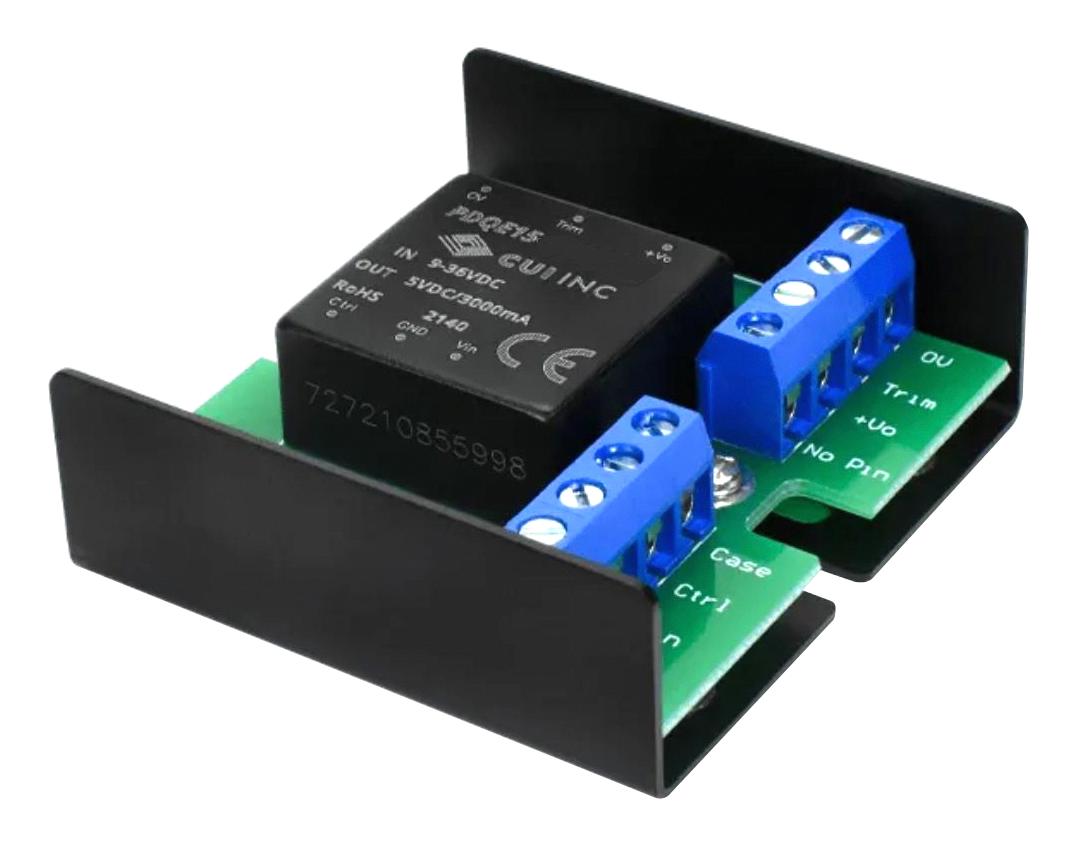 Cui Pdqe15-Q48-S5-U Dc-Dc Converter, 1 O/p, 15W