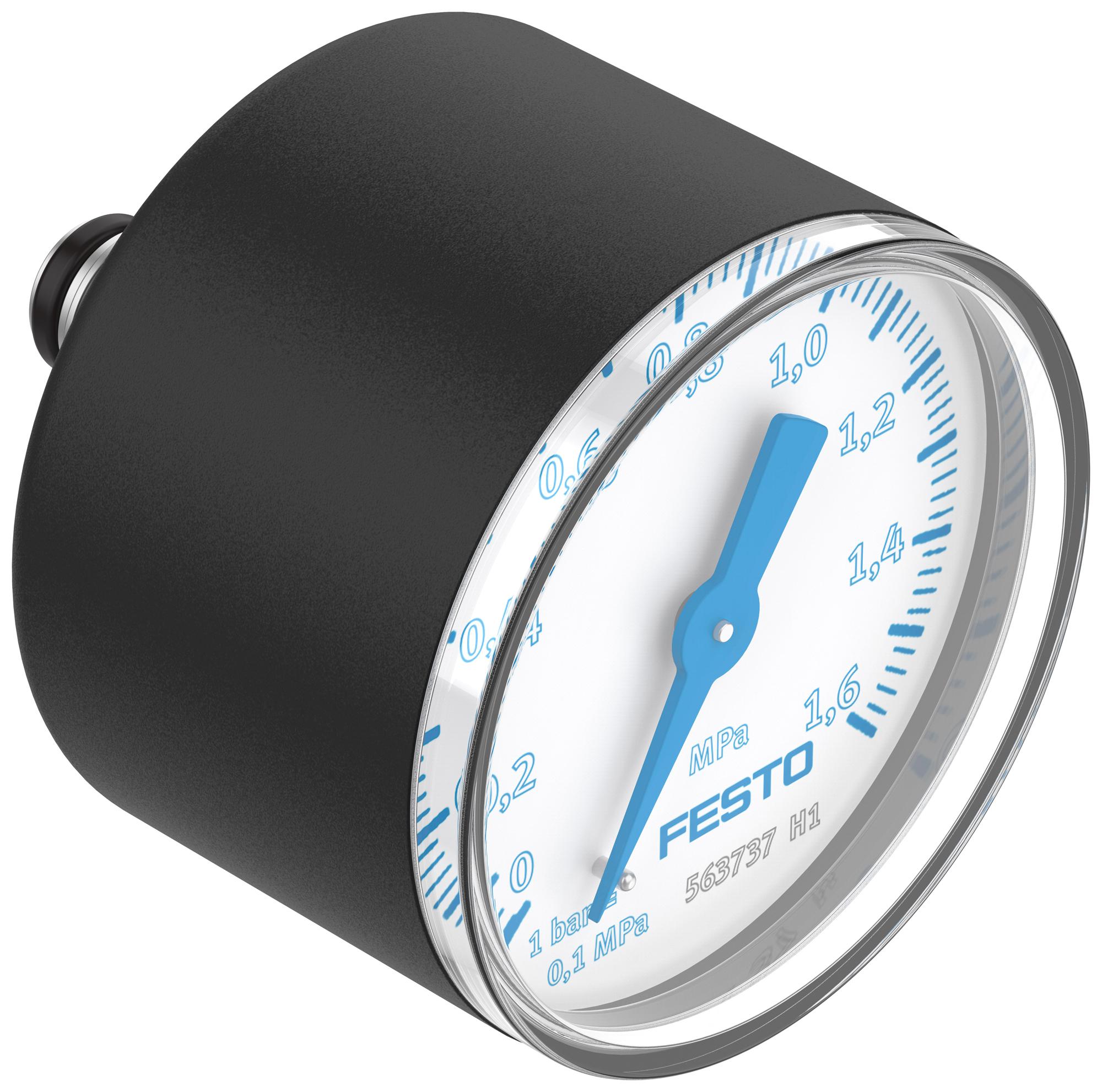 Festo 563737 Pagn-40-1.6M-P10 Pressure Gauge