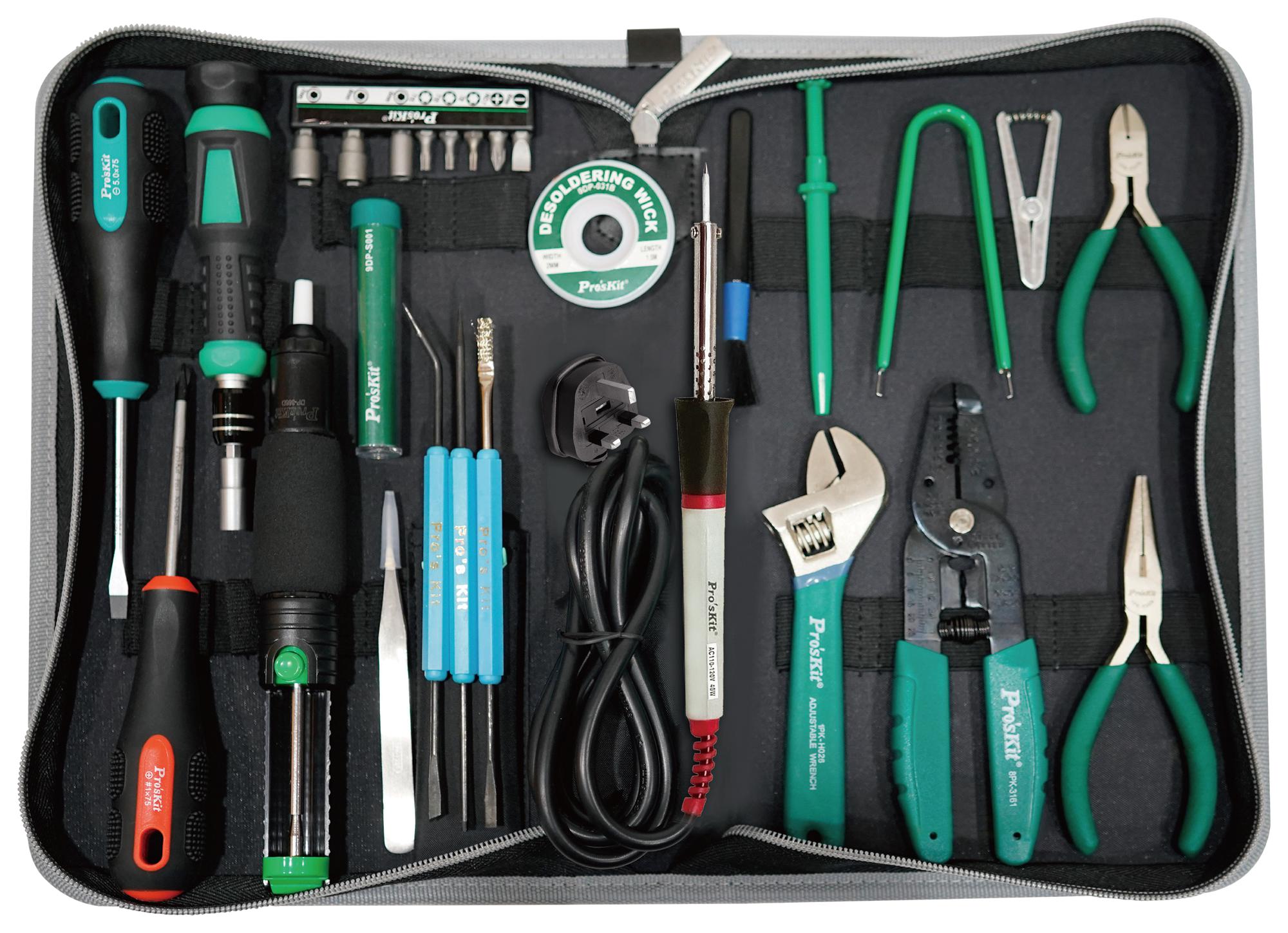 Proskit Industries Pk-810C Basic Pc / Nb Rpair Tool Kit W/ Uk Plug