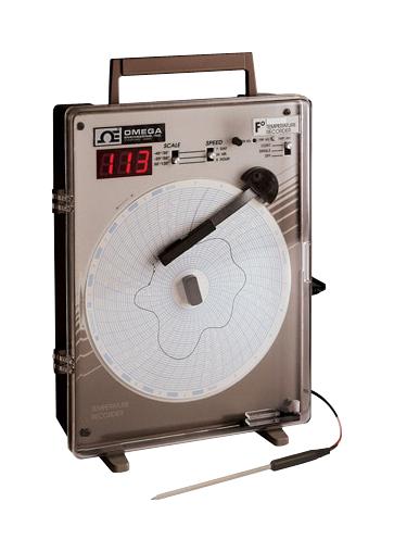 Omega Ct87Lf-220 Circular Chart Recorder, 1%